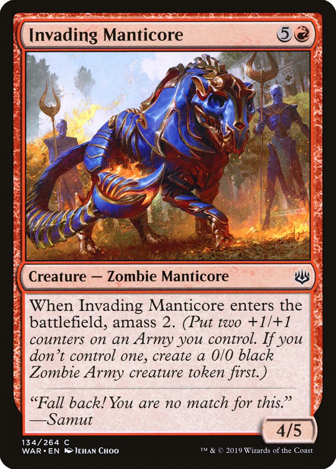Invading Manticore [War of the Spark] - The Mythic Store | 24h Order Processing