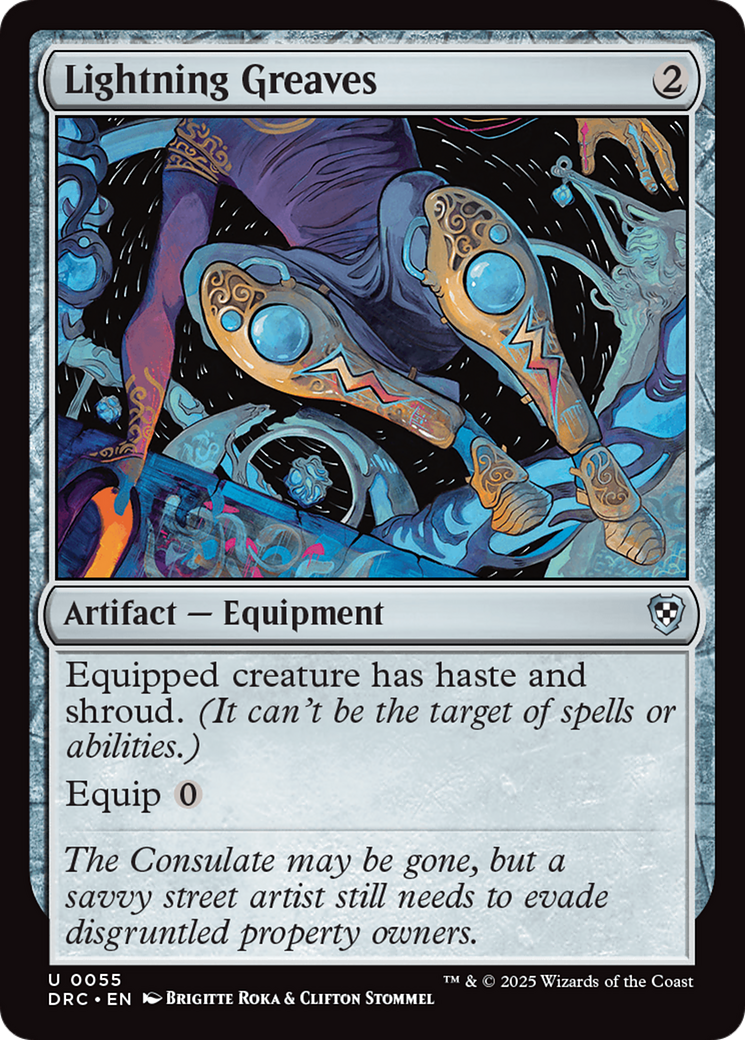 Lightning Greaves [Aetherdrift Commander] - The Mythic Store | 24h Order Processing