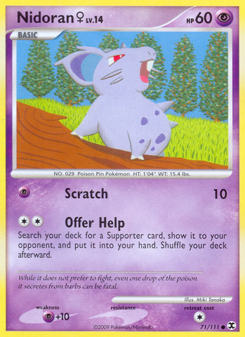 Nidoran (71/111) (Female) [Platinum: Rising Rivals] - The Mythic Store | 24h Order Processing