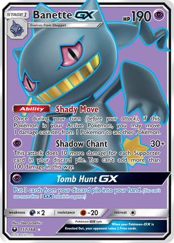 Banette GX (157/168) [Sun & Moon: Celestial Storm] - The Mythic Store | 24h Order Processing