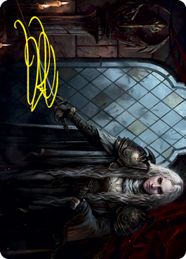 Thalia, Guardian of Thraben Art Card (Gold-Stamped Signature) [Innistrad: Crimson Vow Art Series] - The Mythic Store | 24h Order Processing