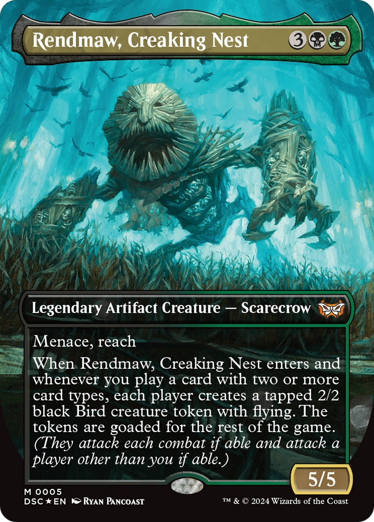 Rendmaw, Creaking Nest (Borderless) [Duskmourn: House of Horror Commander] - The Mythic Store | 24h Order Processing