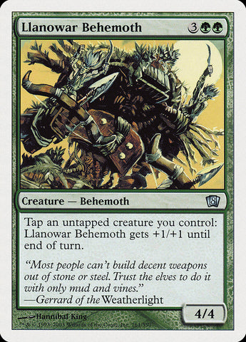 Llanowar Behemoth (8th Edition) [Oversize Cards] - The Mythic Store | 24h Order Processing