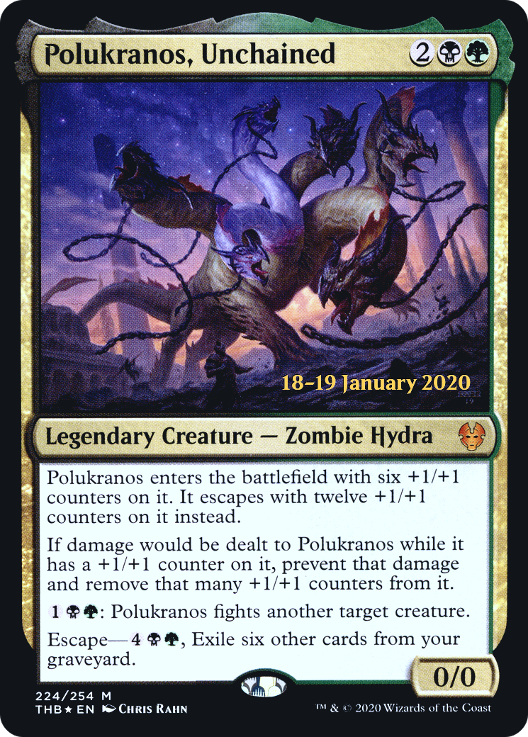 Polukranos, Unchained [Theros Beyond Death Prerelease Promos] - The Mythic Store | 24h Order Processing