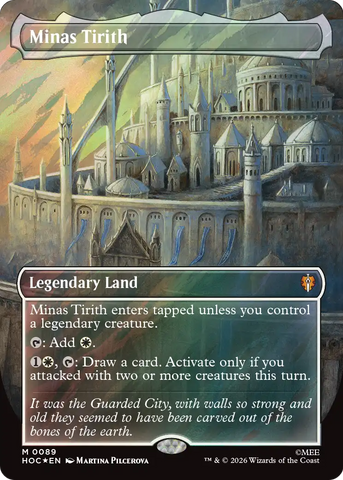 Minas Tirith (Borderless) (Surge Foil) [The Hobbit: Eternal-Legal] - The Mythic Store | 24h Order Processing
