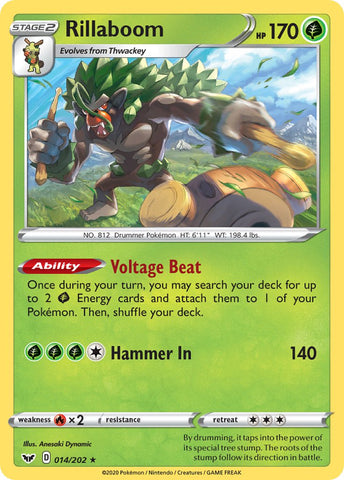 Rillaboom (014/202) (Theme Deck Exclusive) [Sword & Shield: Base Set] - The Mythic Store | 24h Order Processing