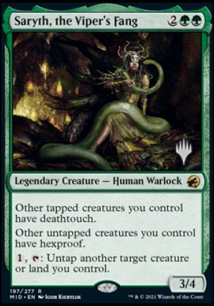Saryth, the Viper's Fang (Promo Pack) [Innistrad: Midnight Hunt Promos] - The Mythic Store | 24h Order Processing
