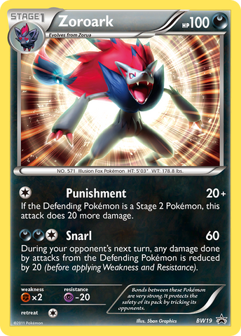 Zoroark (BW19) [Black & White: Black Star Promos] - The Mythic Store | 24h Order Processing