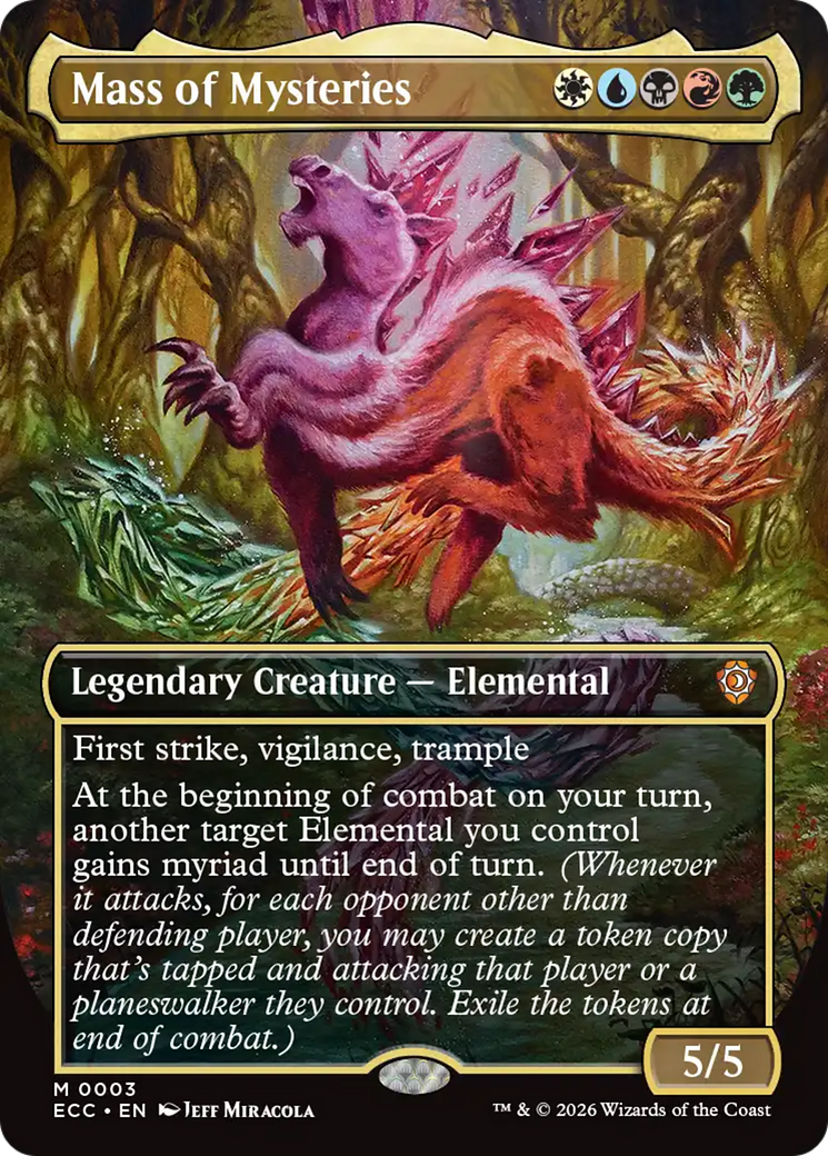 Mass of Mysteries (Borderless) [Lorwyn Eclipsed Commander] - The Mythic Store | 24h Order Processing