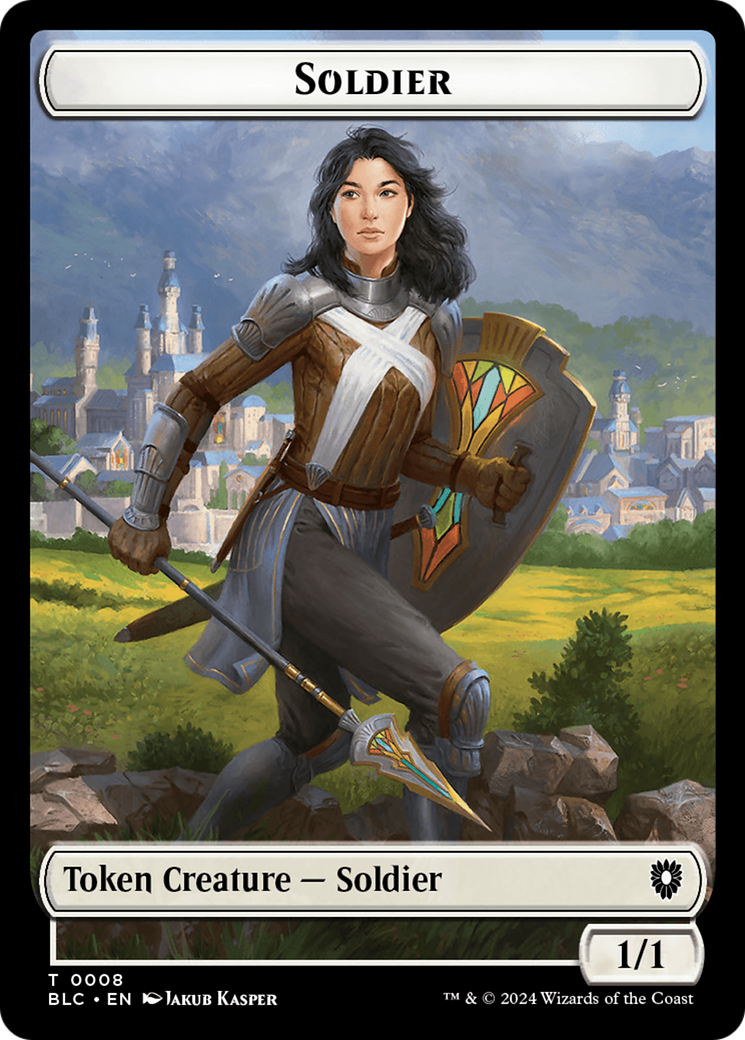 Human // Soldier Double-Sided Token [Bloomburrow Commander Tokens] - The Mythic Store | 24h Order Processing