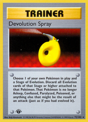 Devolution Spray (72/102) (Shadowless) [Base Set 1st Edition] - The Mythic Store | 24h Order Processing