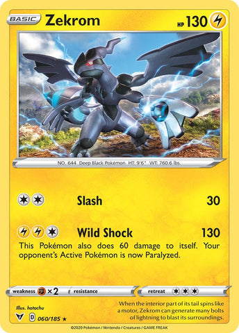 Zekrom (060/185) (Cosmos Holo) [Sword & Shield: Black Star Promos] - The Mythic Store | 24h Order Processing