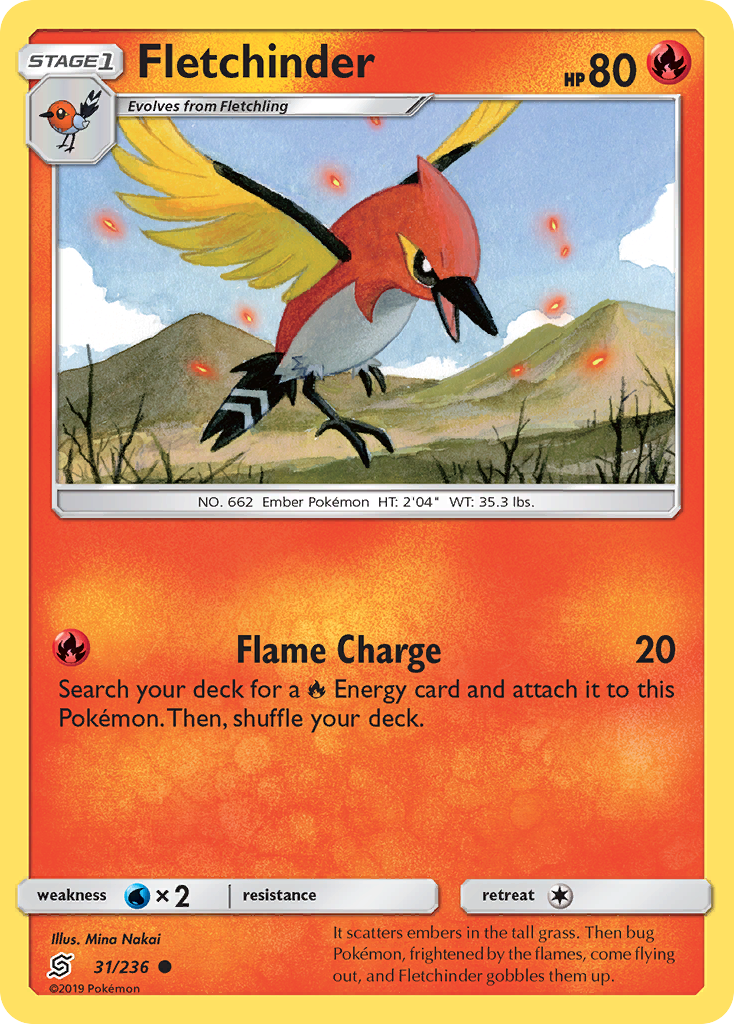 Fletchinder (31/236) [Sun & Moon: Unified Minds] - The Mythic Store | 24h Order Processing