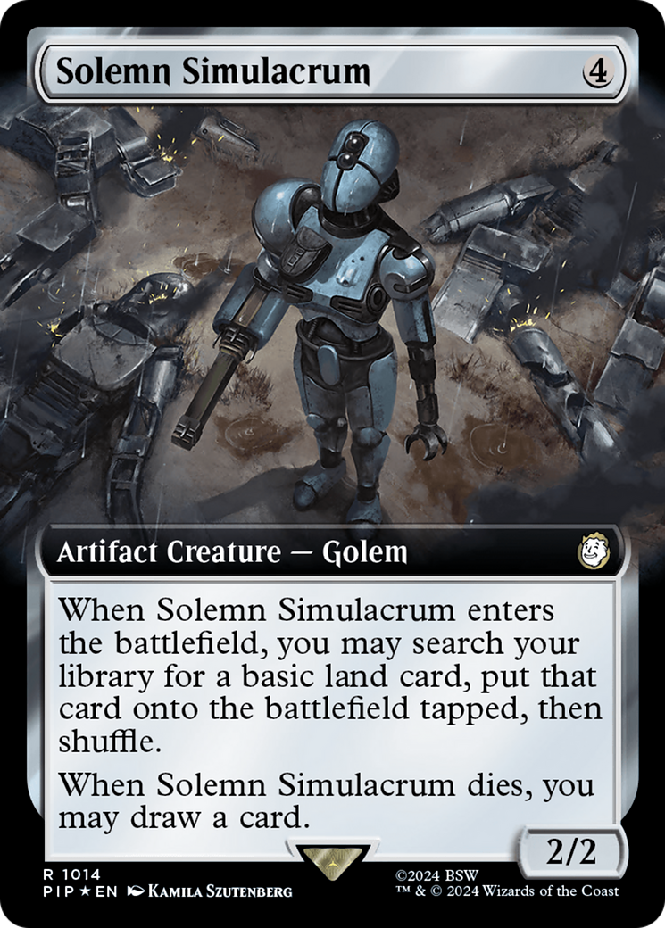 Solemn Simulacrum (Extended Art) (Surge Foil) [Fallout] - The Mythic Store | 24h Order Processing