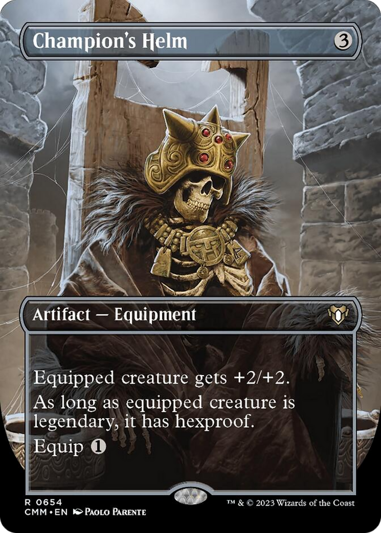 Champion's Helm (Borderless Alternate Art) [Commander Masters] - The Mythic Store | 24h Order Processing