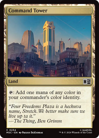 Command Tower (0234) (Surge Foil) [Marvel Super Heroes Commander] - The Mythic Store | 24h Order Processing