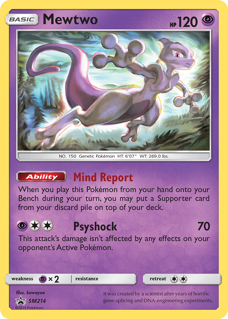 Mewtwo (SM214) [Sun & Moon: Black Star Promos] - The Mythic Store | 24h Order Processing