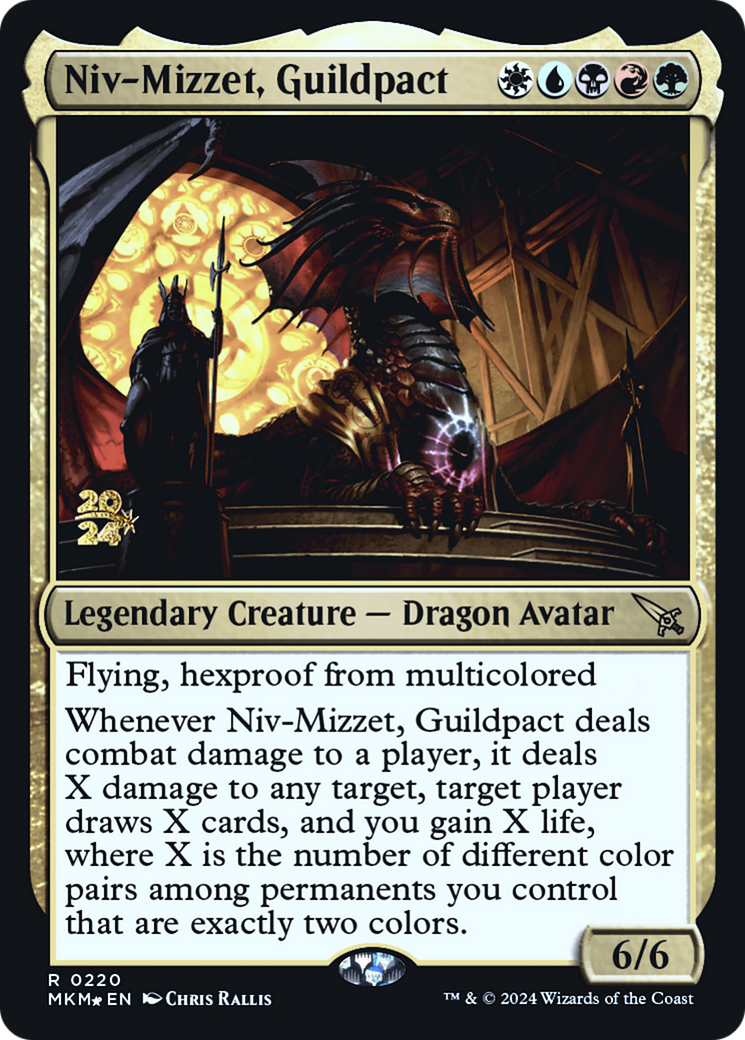 Niv-Mizzet, Guildpact [Murders at Karlov Manor Prerelease Promos] - The Mythic Store | 24h Order Processing