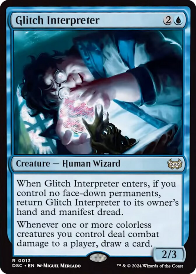 Glitch Interpreter (Extended Art) [Duskmourn: House of Horror Commander] - The Mythic Store | 24h Order Processing