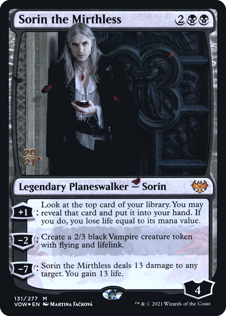 Sorin the Mirthless [Innistrad: Crimson Vow Prerelease Promos] - The Mythic Store | 24h Order Processing