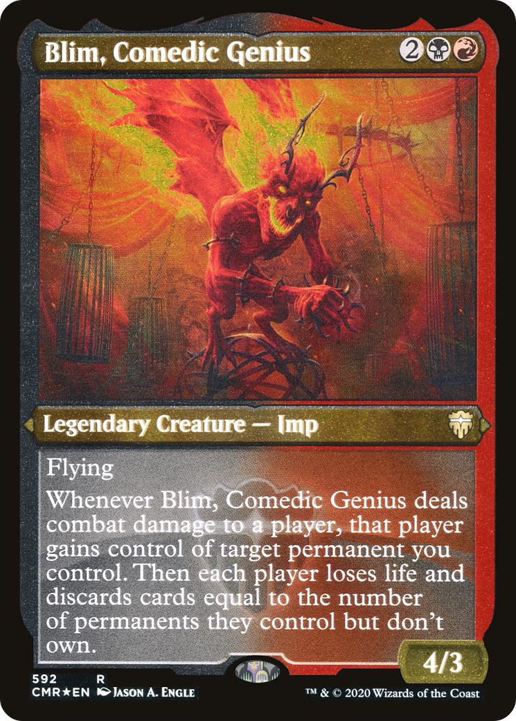 Blim, Comedic Genius (Etched) [Commander Legends] - The Mythic Store | 24h Order Processing