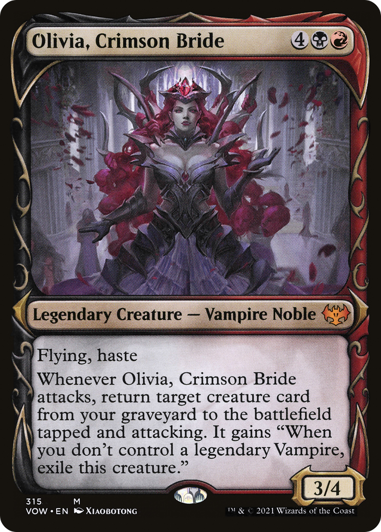 Olivia, Crimson Bride (Showcase Fang Frame) [Innistrad: Crimson Vow] - The Mythic Store | 24h Order Processing