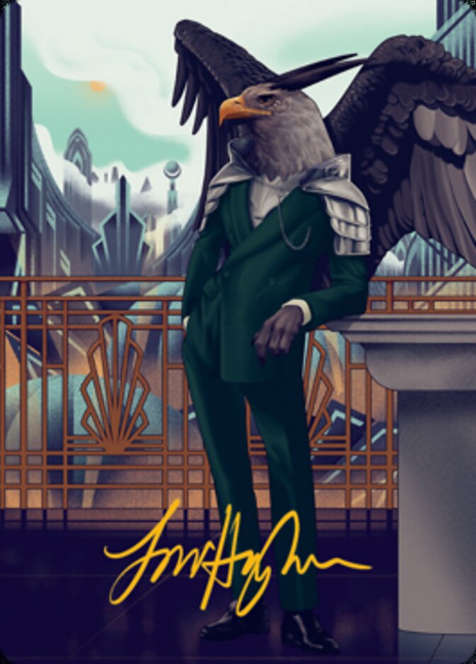 Falco Spara, Pactweaver 2 Art Card (Gold-Stamped Signature) [Streets of New Capenna Art Series] - The Mythic Store | 24h Order Processing