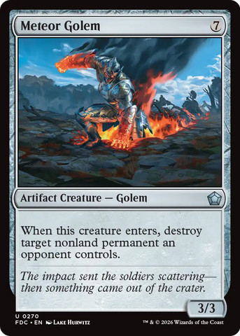 Meteor Golem [Foundations Commander] - The Mythic Store | 24h Order Processing