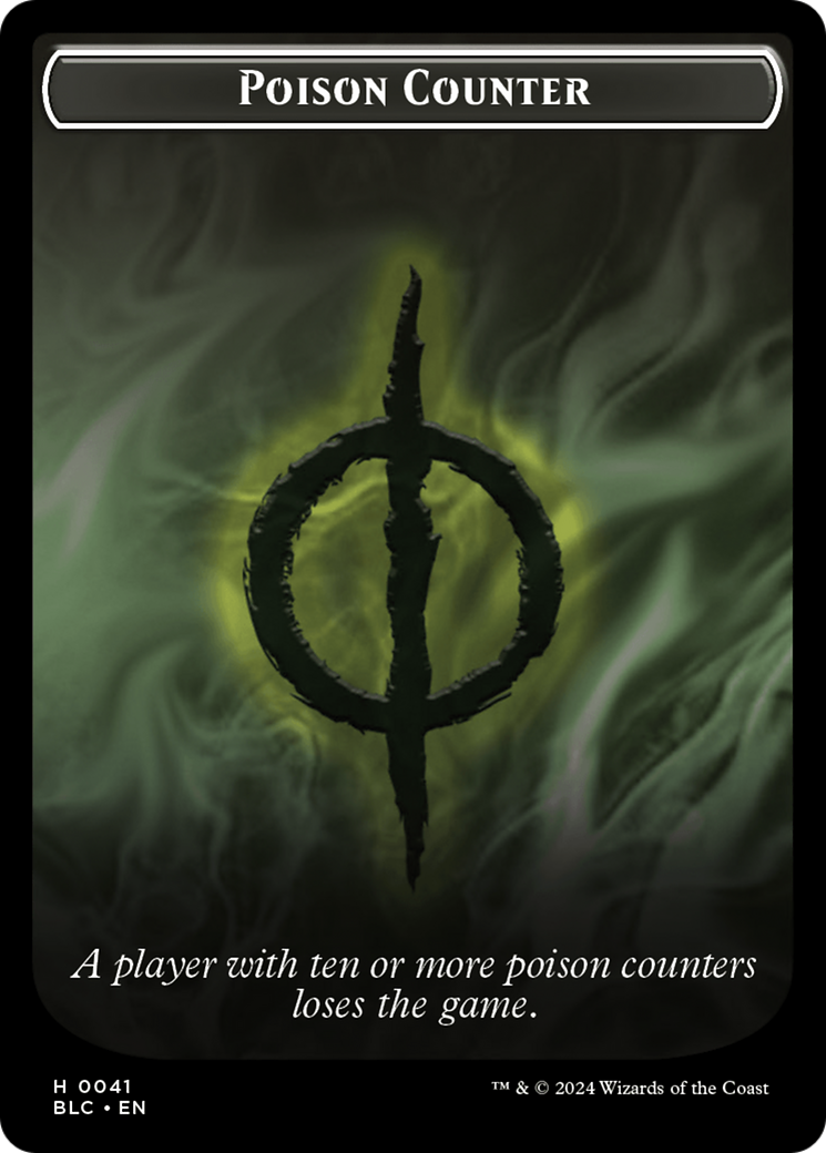 Rabbit // Poison Counter Double-Sided Token [Bloomburrow Commander Tokens] - The Mythic Store | 24h Order Processing