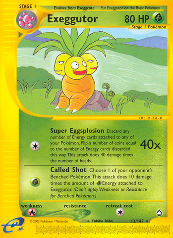 Exeggutor (12/147) [Aquapolis] - The Mythic Store | 24h Order Processing