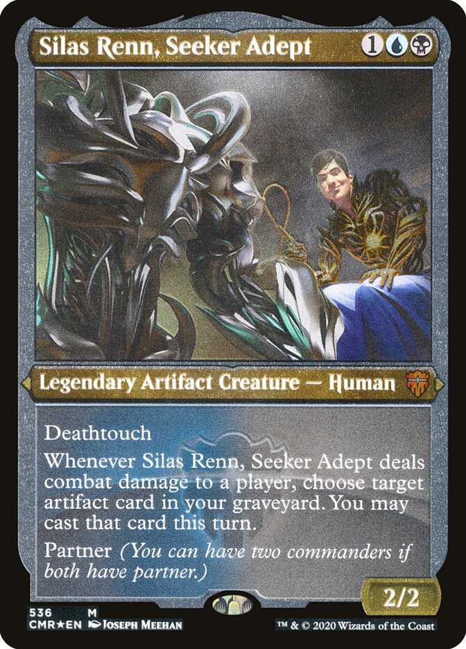 Silas Renn, Seeker Adept (Etched) [Commander Legends] - The Mythic Store | 24h Order Processing