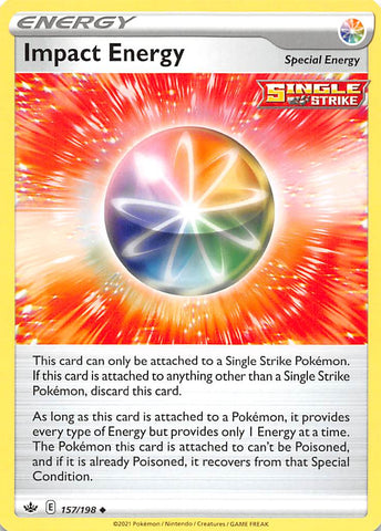 Impact Energy (157/198) [Sword & Shield: Chilling Reign] - The Mythic Store | 24h Order Processing