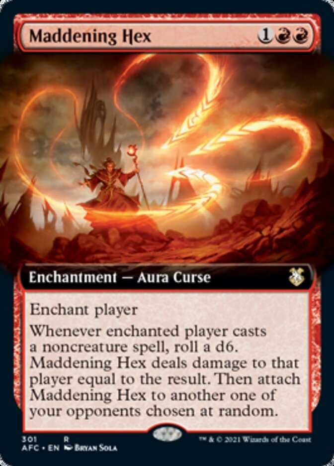 Maddening Hex (Extended Art) [Dungeons & Dragons: Adventures in the Forgotten Realms Commander] - The Mythic Store | 24h Order Processing