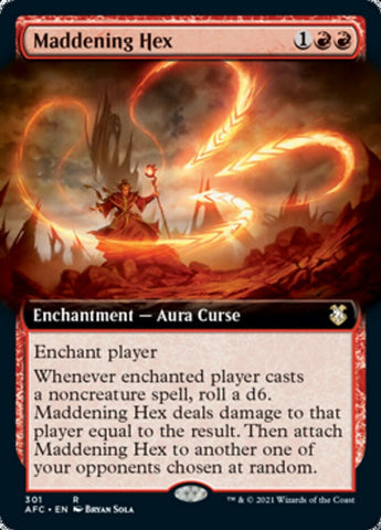 Maddening Hex (Extended Art) [Dungeons & Dragons: Adventures in the Forgotten Realms Commander] - The Mythic Store | 24h Order Processing