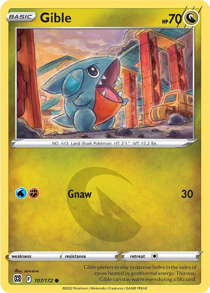 Gible (107/172) [Sword & Shield: Brilliant Stars] - The Mythic Store | 24h Order Processing