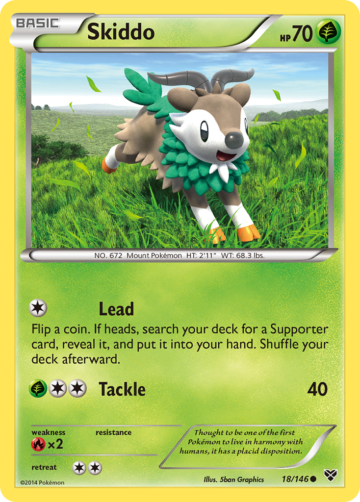 Skiddo (18/146) [XY: Base Set] - The Mythic Store | 24h Order Processing