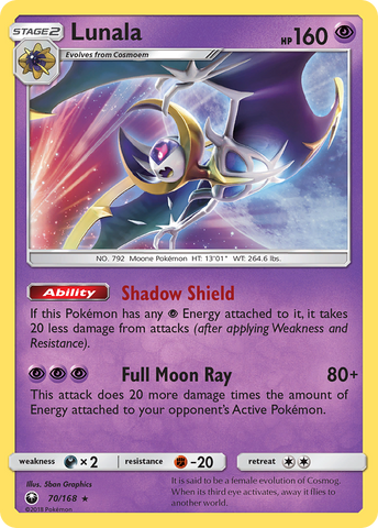 Lunala (70/168) [Sun & Moon: Celestial Storm] - The Mythic Store | 24h Order Processing