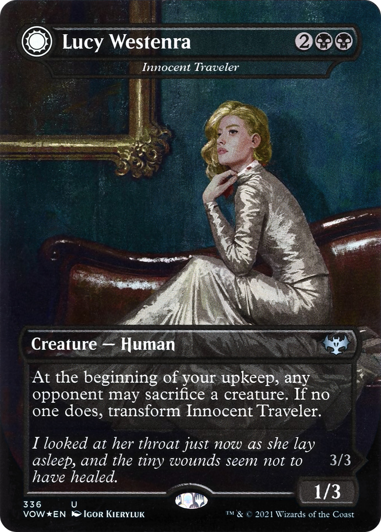 Innocent Traveler // Malicious Invader - Lucy Westenra // Lucy, Arisen Vampire [Innistrad: Crimson Vow] - The Mythic Store | 24h Order Processing