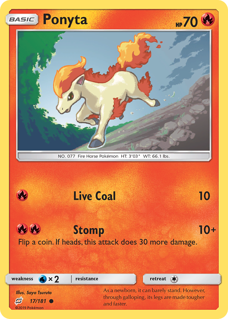 Ponyta (17/181) [Sun & Moon: Team Up] - The Mythic Store | 24h Order Processing