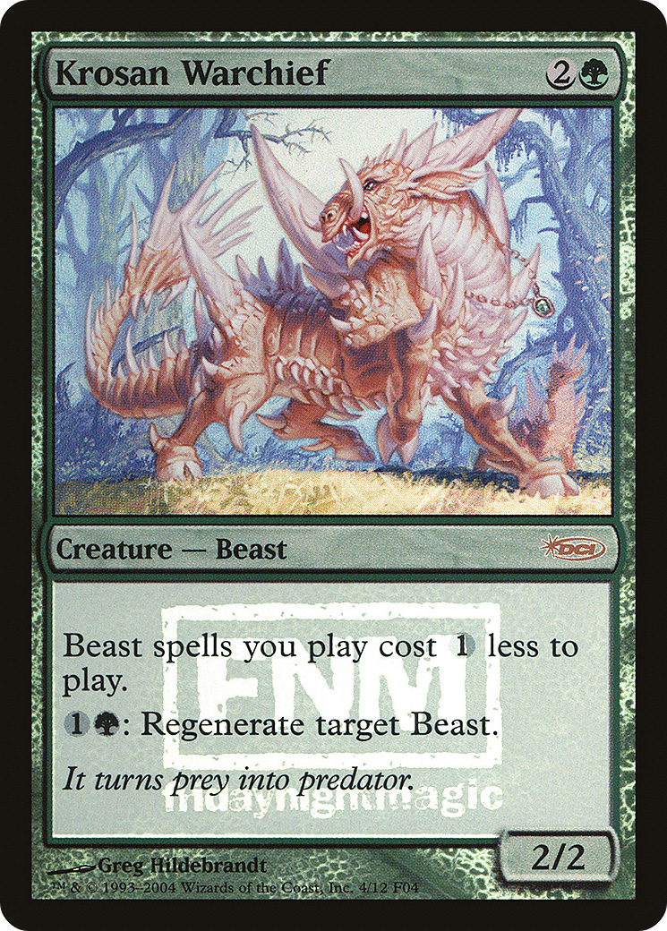 Krosan Warchief [Friday Night Magic 2004] - The Mythic Store | 24h Order Processing