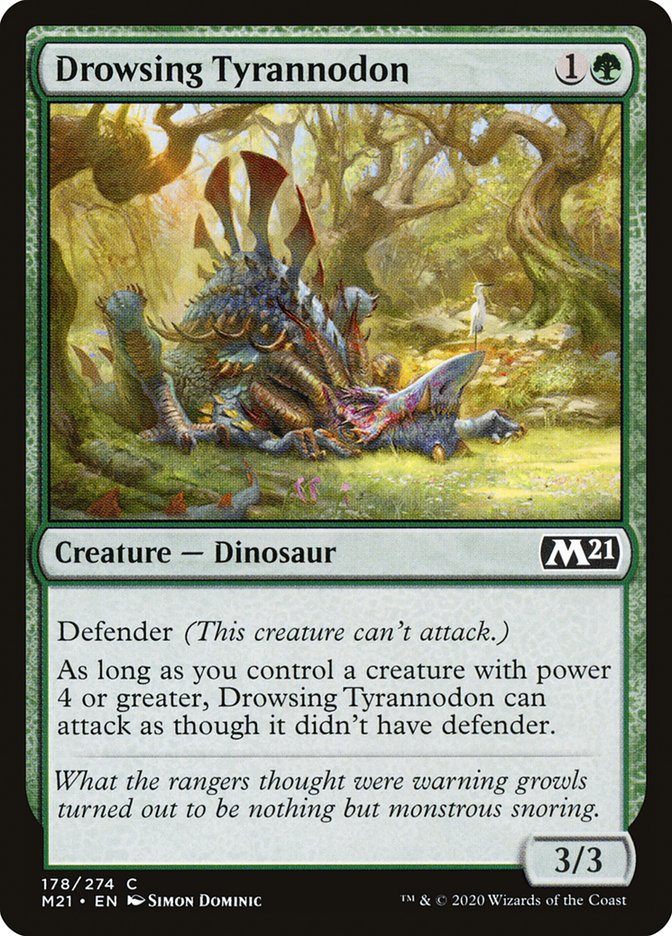 Drowsing Tyrannodon [Core Set 2021] - The Mythic Store | 24h Order Processing