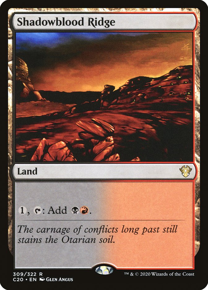 Shadowblood Ridge [Commander 2020] - The Mythic Store | 24h Order Processing