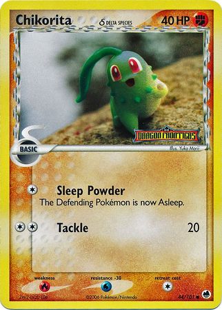 Chikorita (44/101) (Delta Species) (Stamped) [EX: Dragon Frontiers] - The Mythic Store | 24h Order Processing