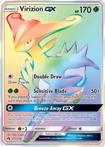 Virizion GX (217/214) [Sun & Moon: Lost Thunder] - The Mythic Store | 24h Order Processing