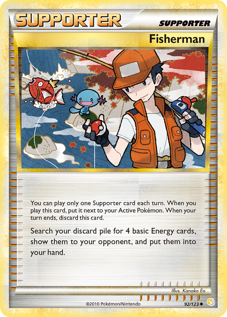 Fisherman (92/123) [HeartGold & SoulSilver: Base Set] - The Mythic Store | 24h Order Processing