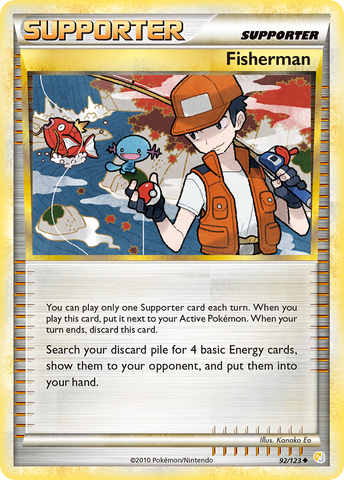 Fisherman (92/123) [HeartGold & SoulSilver: Base Set] - The Mythic Store | 24h Order Processing