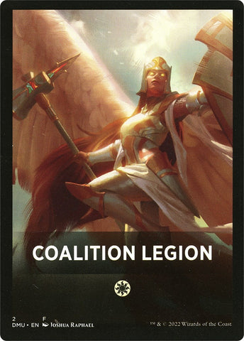 Coalition Legion Theme Card [Dominaria United Tokens] - The Mythic Store | 24h Order Processing