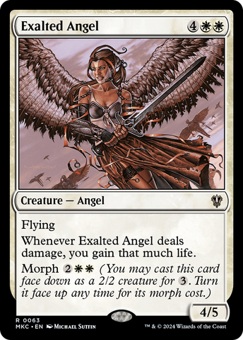 Exalted Angel [Murders at Karlov Manor Commander] - The Mythic Store | 24h Order Processing