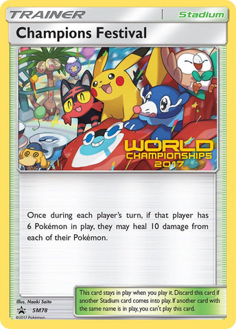 Champions Festival (SM78) (2017 Champion) [Sun & Moon: Black Star Promos] - The Mythic Store | 24h Order Processing