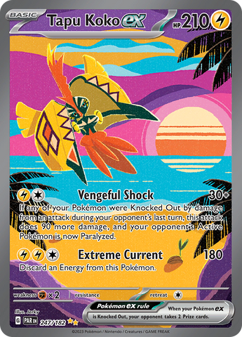 Tapu Koko ex (247/182) [Scarlet & Violet: Paradox Rift] - The Mythic Store | 24h Order Processing